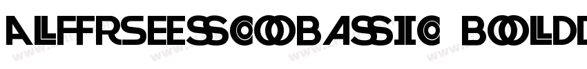AlFrescoBasic Bold字体转换